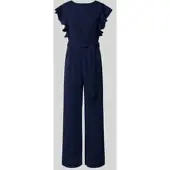 Apricot Jumpsuit met strikceintuur en steekzakken