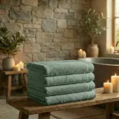 Mörgenn Deluxe Hotel Handdoeken - Sage Green -