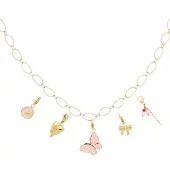 Yehwang Goudlief DIY ketting vlinder - Roestvrij staal - Verkleurt niet