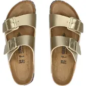 Birkenstock Slipper Women Arizona Birko-Flor Gold Narrow-Schoenmaat 36