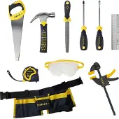 Stanley Jr. Gereedschap - 10 Onderdelen - Geel - Stanley Jr. - OneSize - Gereedschap