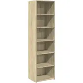 Syfax Hoge kast 50x41x185 cm bewerkt hout sonoma eikenkleurig