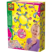 SES Creative Creatieve Speelset - Lav Je eigen armbanden - Puffy - - OneSize - Sieraden