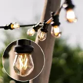LumenXL Prikkabel set met 4 watt dimbare LED filament lampen