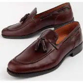 Purapiel (Bruin, 41) Leren Loafers Voor Heren. Wit Moretto3