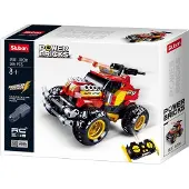 Sluban PowerBricks RC Offroad Wagen bouwspeelgoed en RC voertuig kinderen vanaf 8 jaar – constructiespeelgoed bouwdoos met 265 bouwstenen – M38-B0991