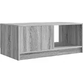 vidaXL Salontafel Grijs sonoma 90 x 50 x 37 cm Bewerkt hout