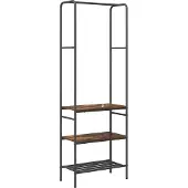 vidaXL Kledingrek Rook Eiken 60 x 30 x 171 cm Bewerkt hout