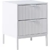 Beliani ADELAIDE - Nachtkastje - Wit - MDF