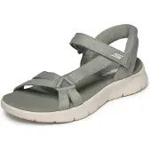 SKECHERS Sandalen met riem donkergrijs