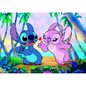 Trefl puzzel 1000 stukjes Stitch & Angel - Premium Plus karton FSC.