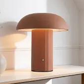 LumenXL Draadloze tafellamp Noma in mokka bruin met dimbaar en instelbaar licht