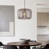 LumenXL Hanglamp Viro van lichtgrijs metaal Ø38 cm