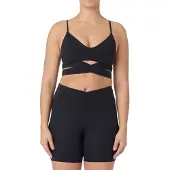 SKECHERS Goflex Slim Wrap Beha Polyester Dames Zwarte Sportbeha