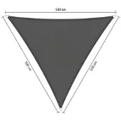 Shadow Comfort schaduwdoek driehoek 5x5x5 m - Cool Grey