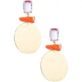Yehwang Oorbellen Statement Strandvibe goud oranje