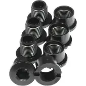 Race Face 4 Bolt+4 Nut Hex Aluminium Pack Zwart