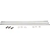 Zipp CX Ray Zwart Chroom externe rechte 3-spaaks kit