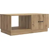 vidaXL Salontafel Artisanaal eiken 90 x 50 x 37 cm Bewerkt hout