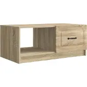vidaXL Salontafel Sonoma Eiken 90 x 50 x 37 cm Bewerkt hout