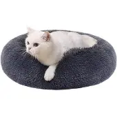 OEM Hondenbed, kattenbed, donutkussen, wasbaar, diameter 50 cm, donkergrijs