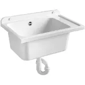 Hak Spoelbak voor kast 58x38cm, kunststof, wit