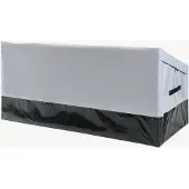 Casa.pro Tuin opbergbox Alanno 52/75x155x64 cm grijs en zwart 560L