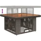 vidaXL Tuin Eettafel Set 3 st Grijs en Donkergrijs poly rattan