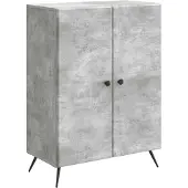 vidaXL Dressoir Betongrijs 66 x 34,5 x 90 cm Bewerkt hout