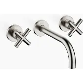 Dornbracht Tara afbouwdeel voor 3 gats wandkraan sprong 190mm platina mat