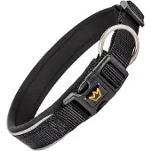Rudelkönig Hondenhalsband Paola – Verstelbaar nylon halsband hond met neopreen en reflectie