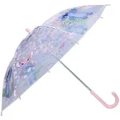 Disney Rainy Days Paraplu - Paars / Transparant - 60 x 71 x 71 cm - Kinderparaplu - Stitch