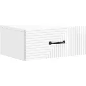 vidaXL Muurbevestigde Nachttafel Hoogglans Wit 49 x 34,5 x 20 cm