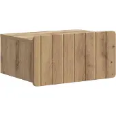 vidaXL Muurbevestigde Nachttafel 2 st Artisanaal eiken