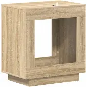 vidaXL Bijzettafel Sonoma Eiken 60 x 40 x 65 cm Bewerkt hout