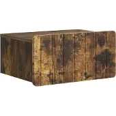 vidaXL Muurbevestigde Nachttafel Gerookt eiken 49 x 34,5 x 24 cm