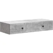 vidaXL Wandgemonteerde Zijtafel Betongrijs 87,5 x 34,5 x 17 cm