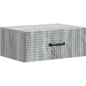 vidaXL Muurbevestigde Nachttafel Grijs sonoma 49 x 34,5 x 20 cm