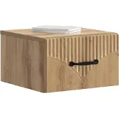 vidaXL Muurbevestigde Nachttafel Artisanaal eiken 34,5 x 33 x 20 cm