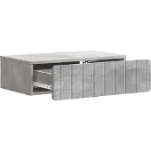 vidaXL Wandgemonteerde Zijtafel Betongrijs 59 x 34,5 x 17 cm