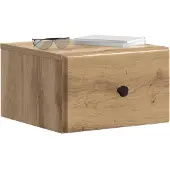 vidaXL Muurbevestigde Nachttafel Artisanaal eiken 34,5 x 33 x 20 cm