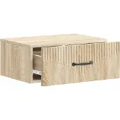 vidaXL Muurbevestigde Nachttafel Sonoma Eiken 49 x 34,5 x 20 cm