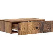 vidaXL Wandgemonteerde Zijtafel 59 x 34,5 x 17 cm Bewerkt hout