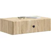 vidaXL Wandgemonteerde Zijtafel Sonoma Eiken 59 x 34,5 x 17 cm