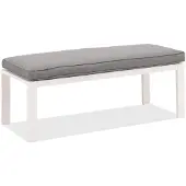 Garden Point Zakintos aluminium bank wit Tuinpunt
