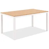 Garden Point Zakintos aluminium tafel wit