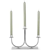 Zilverstad - Kandelaar Elana 3-pits zilver kleur - Moederdag cadeautip!