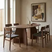 Giga Meubel Eettafel Savanah Walnoot Deens Ovaal 240cm