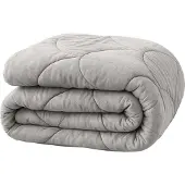 Y-NOT - Velvet Dekbed Zonder Overtrek 200x200 - Zomerdekbed - Zacht & Wasbaar - Grijs