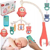 Malplay - Muzikale Wiegmobiel - Remote Control - LED Lichten - 100 Melodieën
